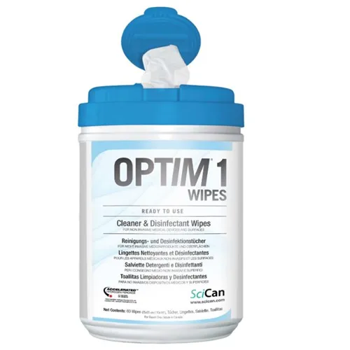 SCICAN OPTIM 1 DESINFECTIE WIPES INCL. DISPENSER 15x18cm (160st)