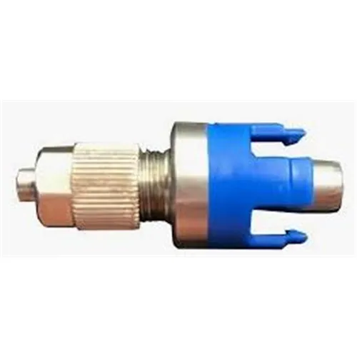 EMS KOPPELING BLAUW 'MALE' TBV LUCHT (aan de slang naar stoel)